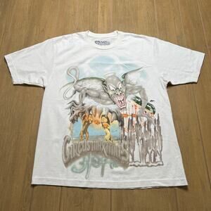 Travis Scott Utopia Circus Maximus Tour III Graphic T-shirt Men Large 2023 Y2K